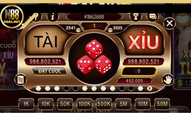 Tài Xỉu: Game bài N88 dẫn đầu về số lượng người tham gia Tài Xỉu: Game bài N88 dẫn đầu về số lượng người tham gia